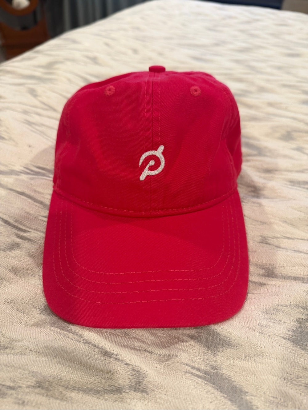 Pink baseball Cap with White Logo - Peloton